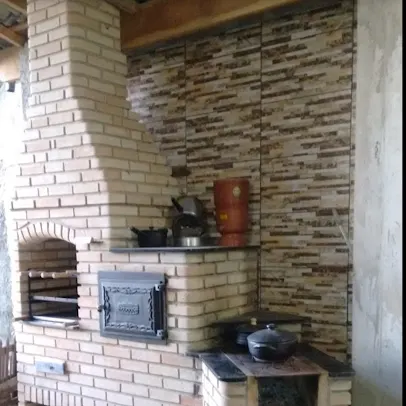 Churrasqueira e forno a lenha de tijolinho, projeto de cliente Churrasqueira e forno a lenha de tijolinho, projeto de cliente